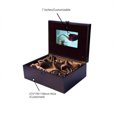 Custom Luxury Video Display Box with Digital Print