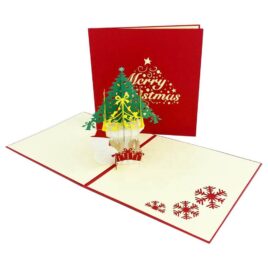 Custom 3D Christmas Trees Pop Up Greeting Card