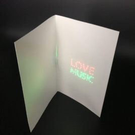 DIY Paper Greeting Card with LED Lights and Music