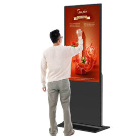 55 inch Indoor Floor Standing Interactive Touch Screen Kiosk